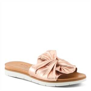 NEW SPRING STEP SHOES women's lavona leather sandal in rose gold